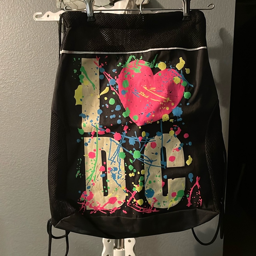 I 💜 DC Paint Splatter Sling Bag